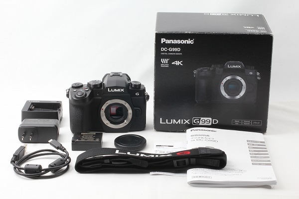 ◆ほぼ新品◆Panasonic パナソニック LUMIX DC-G99D ボディ ブラック 僅か2300ショット 付属品完備 元箱◇M44166