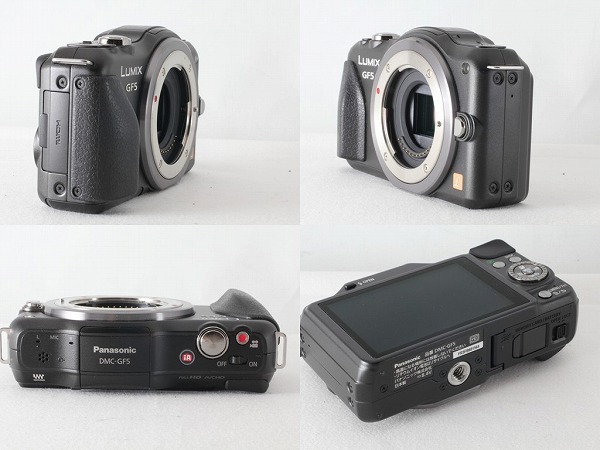 ◆ほぼ新品◆Panasonic LUMIX DMC-GF5WA ダブルズームキット エスプリブラック 付属品完備 元箱◇YM44008_後悔のないよう、お早めにご決断ください！