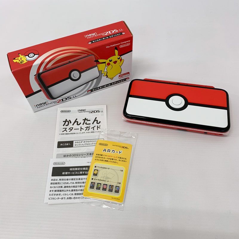 完璧 《未使用》NEWニンテンドー2DSLL モンスターボールエディション/Nintendo 2DSLL/店頭/他モール併売《ゲーム・山城店》S237 ニンテンドー3DS LL本体