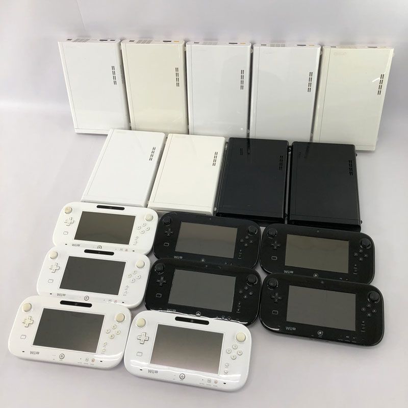 { Junk }WiiU body 9 pcs + game pad 8 pcs. set Nintendo/ we You / shop front / other molding selling together { game * mountain castle shop }A2369