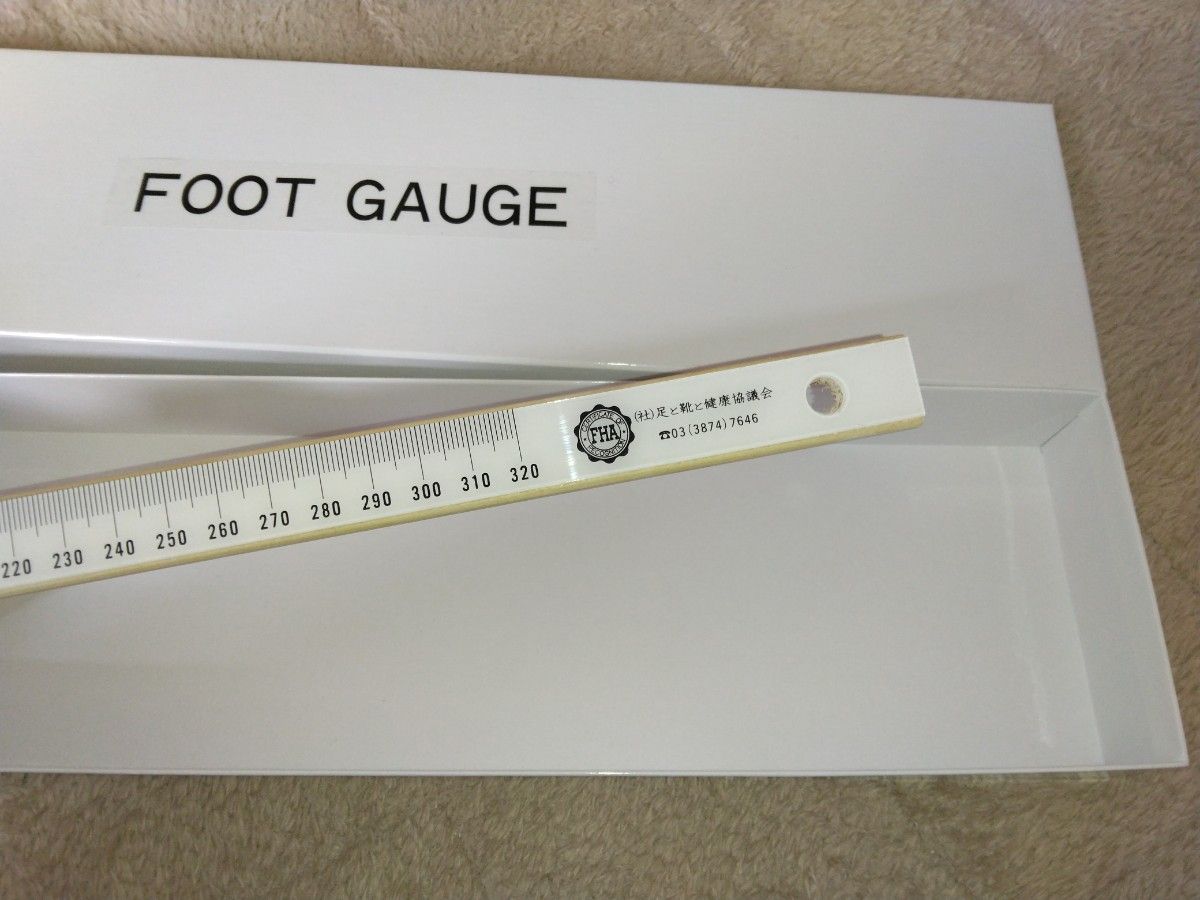 フットメジャー 足 サイズ 計測  フットスケール 足のサイズ　〔フットゲージ〕〔 FOOT GAUGE〕