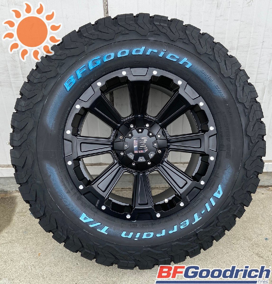 ランクル300（GX,AX,VX,ZX,GRスポーツ）17インチ タイヤホイールセット 4本セット 1台分 BF Goodrich ALLTERRAIN KO2 265/70R17 DeathRock_画像8