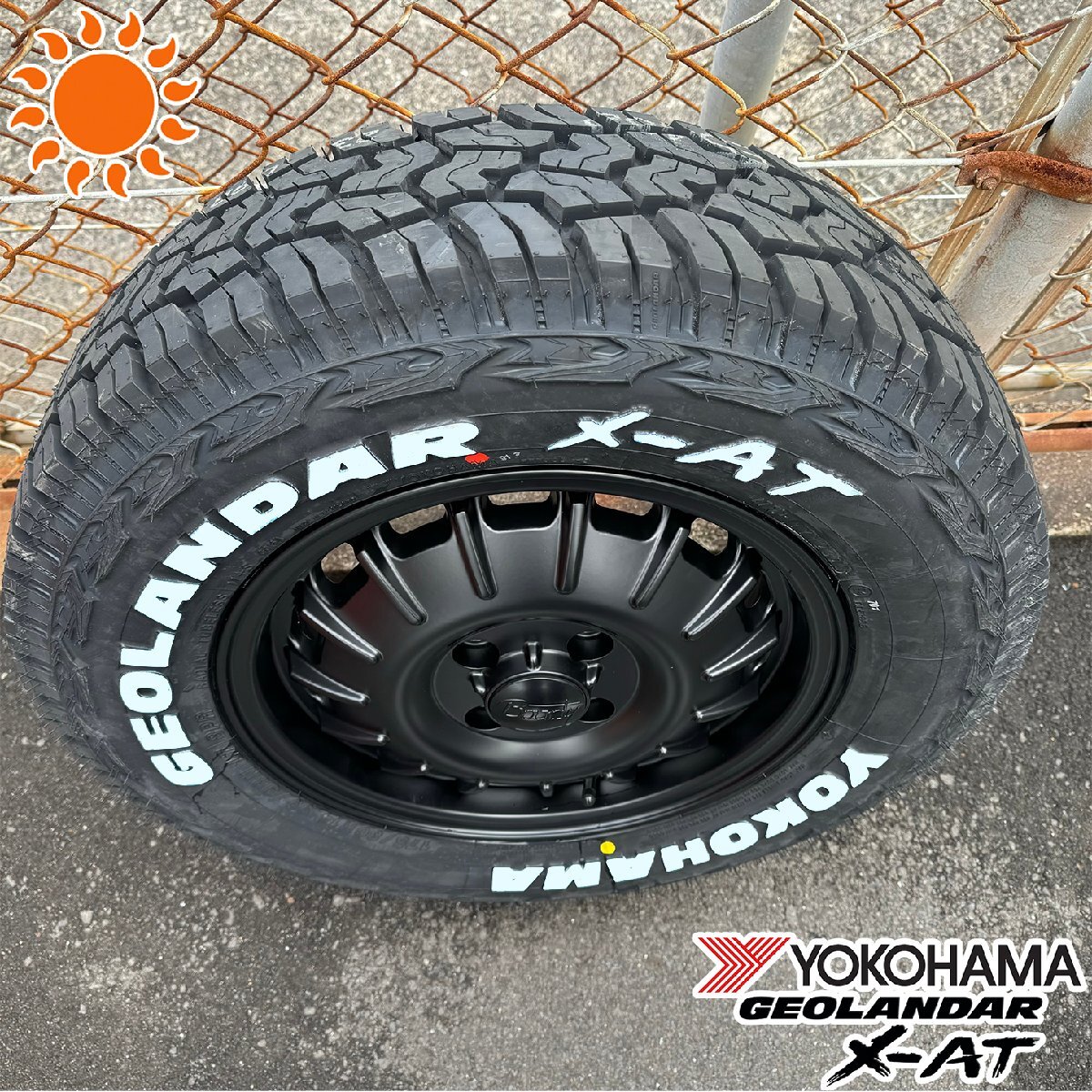 タウンエース タイヤ ホイール セット 14インチ ヨコハマ ジオランダー X-AT 175/80R14 Bounty Noel ホワイトレター_画像10