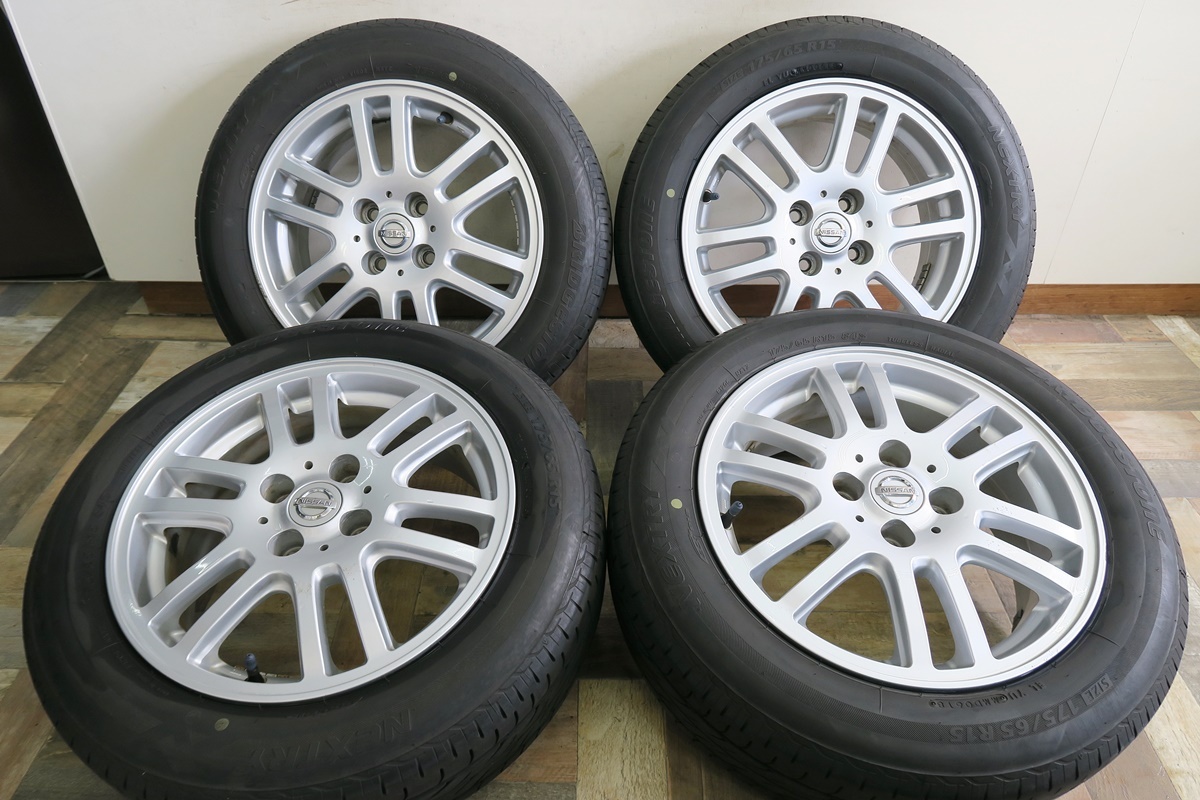 ★日産純正☆NEXTRY 175/65R15☆6J 40 PCD100 4H★管理4152の画像1