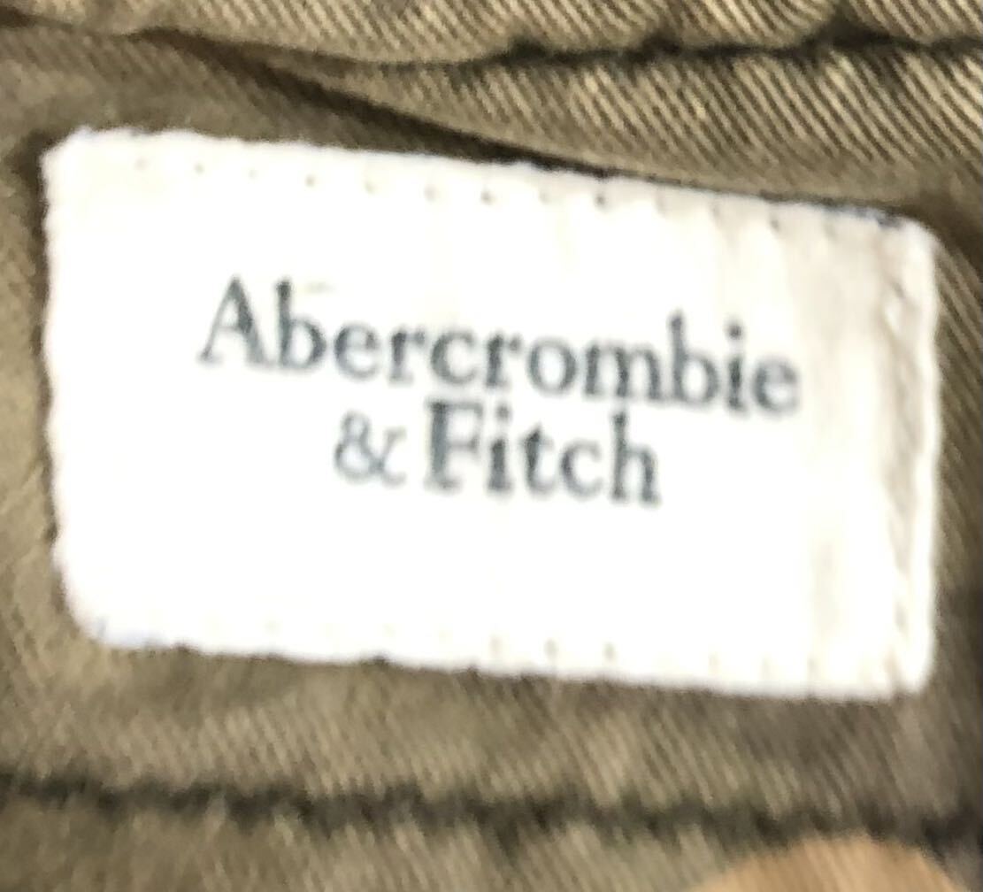 ■ A&F Abercrombie&Fitch アバクロンビーアンドフィッチ アバクロ ■ ロゴ ラベル ベルト付 迷彩柄 ダメージ加工 ハーフ カーゴパンツ 31_画像5