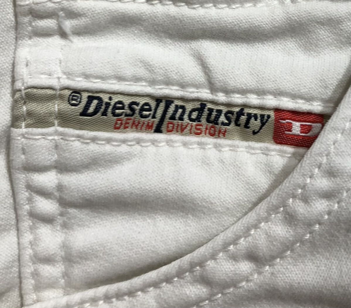 ■ DIESEL ディーゼル ■ ロゴ ラベル パッチ ストレッチ素材 ハーフパンツ ホワイト 16_画像5