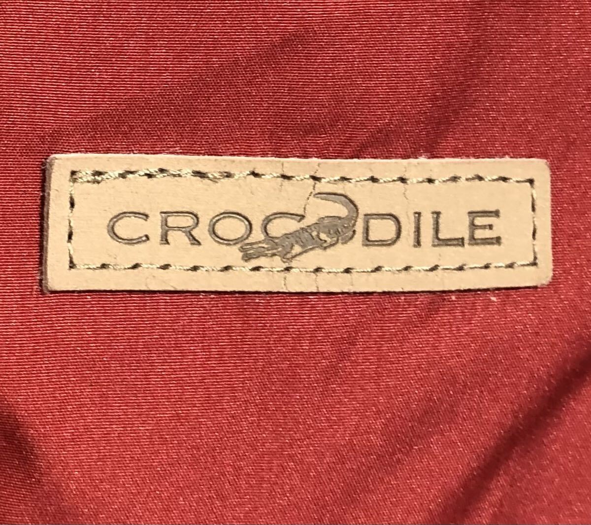■ Crocodile クロコダイル ■ ロゴ パッチ ダウン ジャケット レッド M_画像6