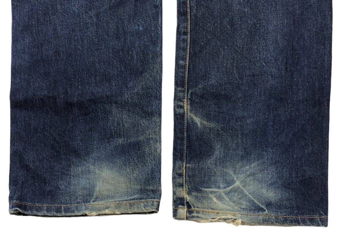  rare baren sia made 1955 year 50\'S * LVC LEVI\'S Levi's * 55501 501XX ultra sib color .. processing indigo Denim jeans W33L36