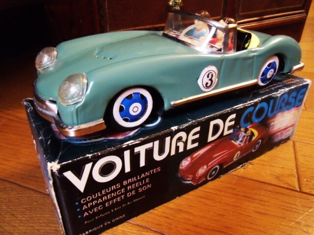 ヴィンテージ　ブリキのおもちゃ　レーシングカー　輸出品 レア！