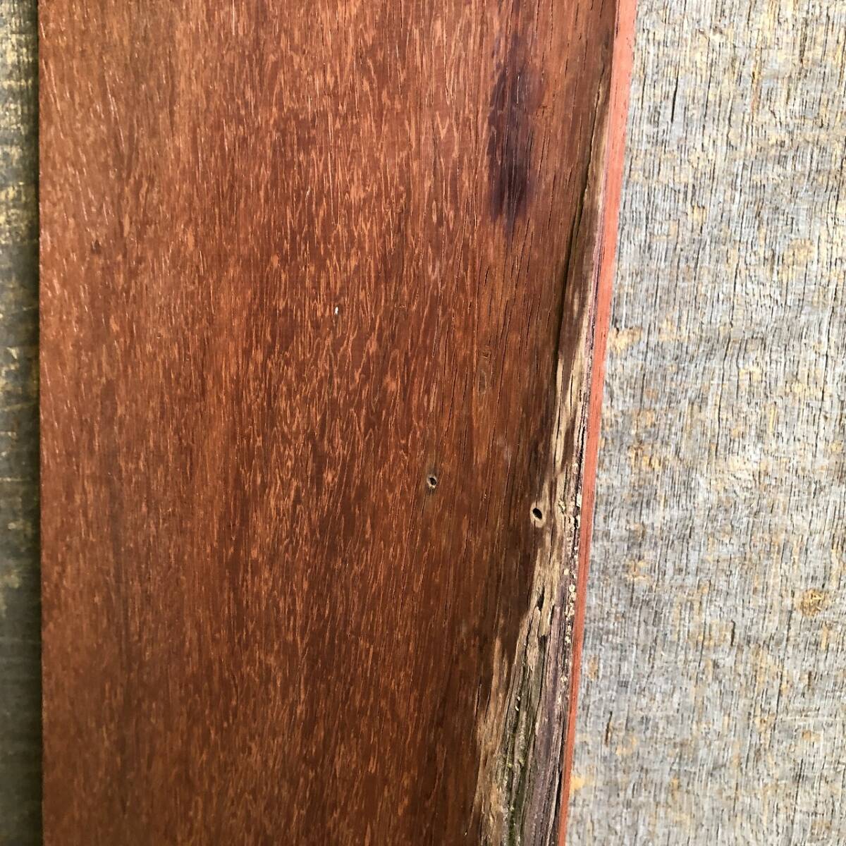 【S636】1円スタート！ パドック 670×148×11㎜ 極上杢 薄板 乾燥材 木工 DIY 木材 無垢材《銘木すずめや》_画像5