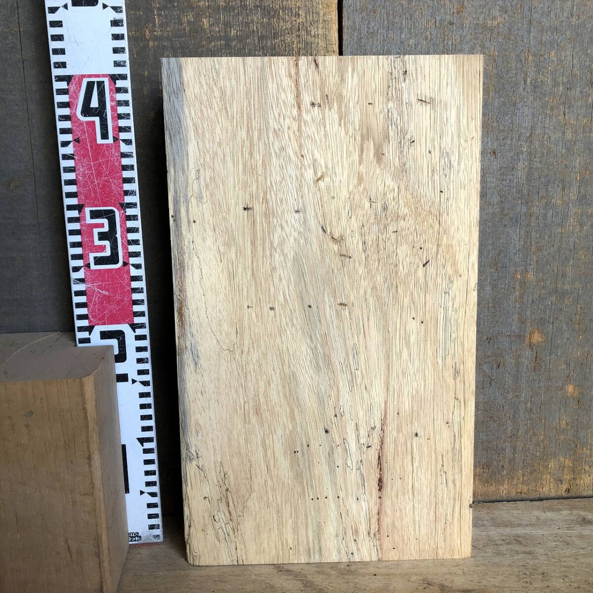 送料無料！【S664F】ゼブラウッド 405×235×54㎜ スポルテッド 乾燥材 木工 DIY 材木 天然木 無垢材《銘木すずめや》_画像7