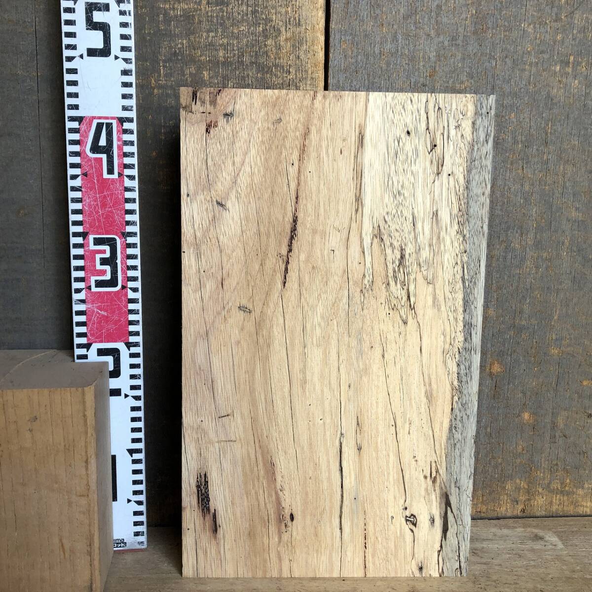 送料無料！【S669F】ゼブラウッド 417×252×60㎜ スポルテッド 乾燥材 木工 DIY 材木 天然木 無垢材《銘木すずめや》_画像6