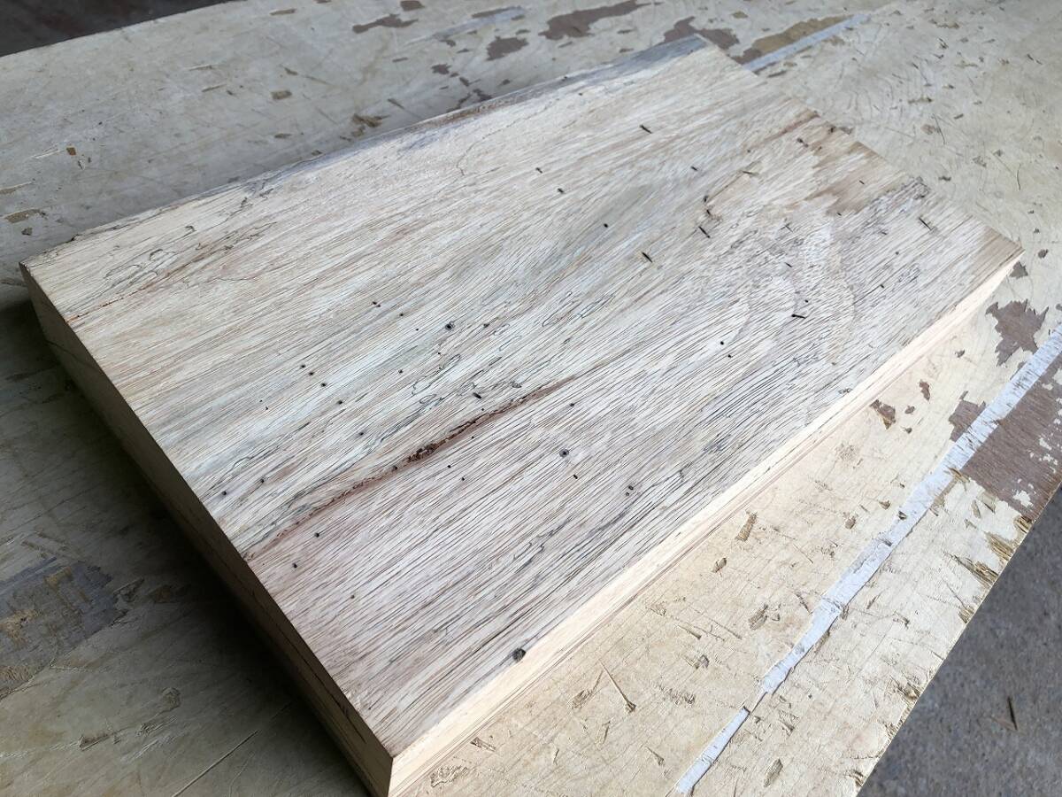 送料無料！【S664F】ゼブラウッド 405×235×54㎜ スポルテッド 乾燥材 木工 DIY 材木 天然木 無垢材《銘木すずめや》_画像3