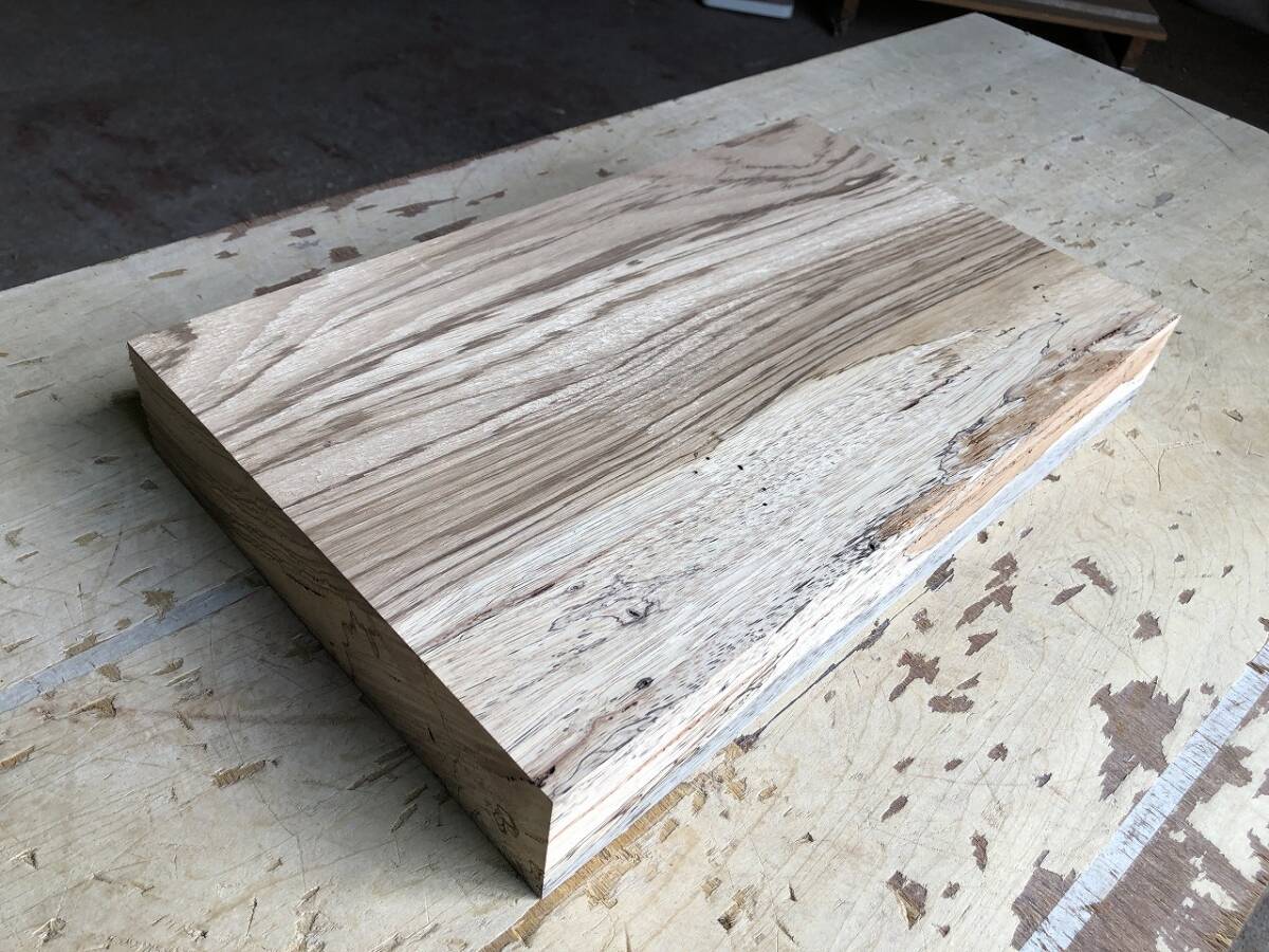 送料無料！【S669F】ゼブラウッド 417×252×60㎜ スポルテッド 乾燥材 木工 DIY 材木 天然木 無垢材《銘木すずめや》_画像8