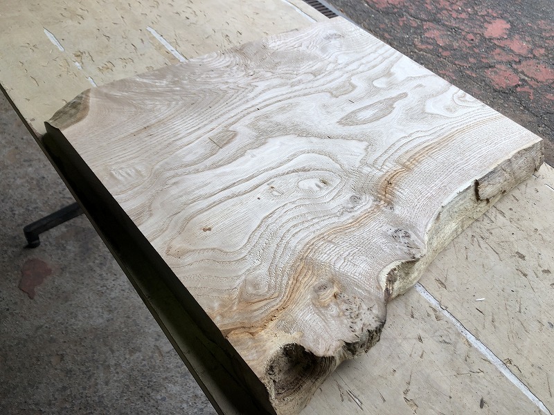 送料無料！！【S14A】栗 510×～420×40㎜ 板材 乾燥材 木工 DIY 材木 天然木 無垢材 《銘木すずめや》_画像7
