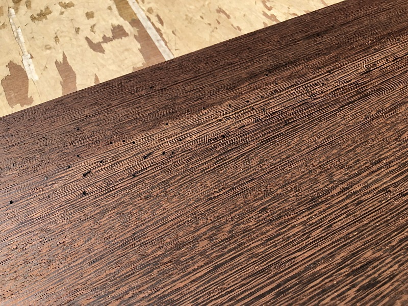 送料無料！！【S456E】ウエンジ 840×314×58㎜ 板材 乾燥材 木工 DIY 材木 天然木 無垢材 《銘木すずめや》_画像3