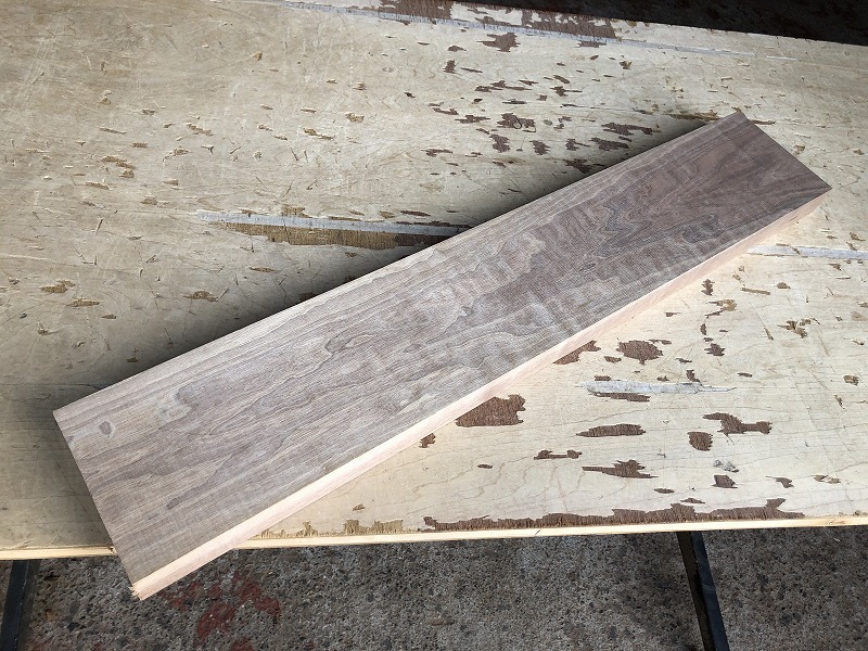 【S522】1円スタート！ 胡桃 626×110×29㎜ 板材 乾燥材 木工 DIY 木材 無垢材《銘木すずめや》_画像5