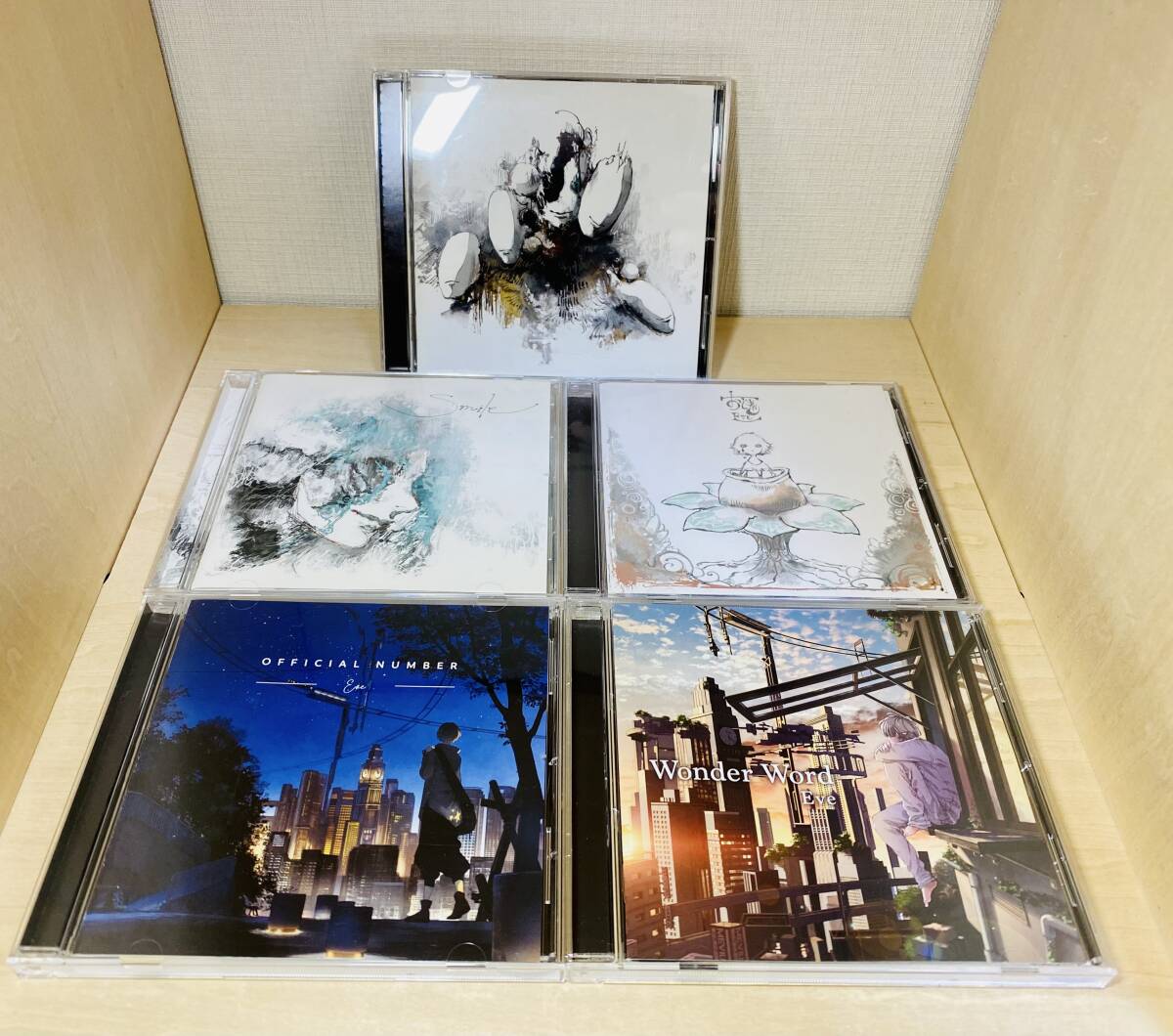 ■送料無料 特典付■ Eve CD アルバム 5枚セット Wonder Word / OFFICIAL NUMBER / おとぎ / Smile / 廻廻奇譚_画像2