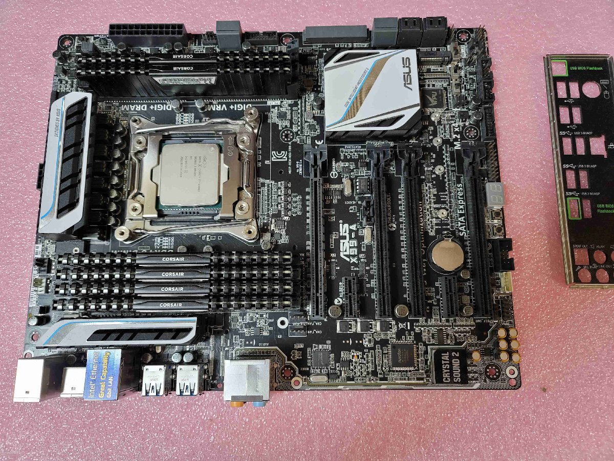 ASUS X99-A+8GB DDR4 メモリｘ6+Corei7-5680X セット （AX10041)の画像1