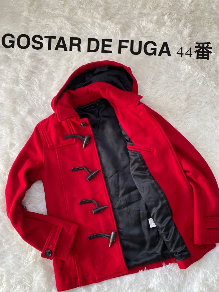 GOSTAR DE FUGAダッフルコートウ-ルレッド44番 ジャケット男女兼用