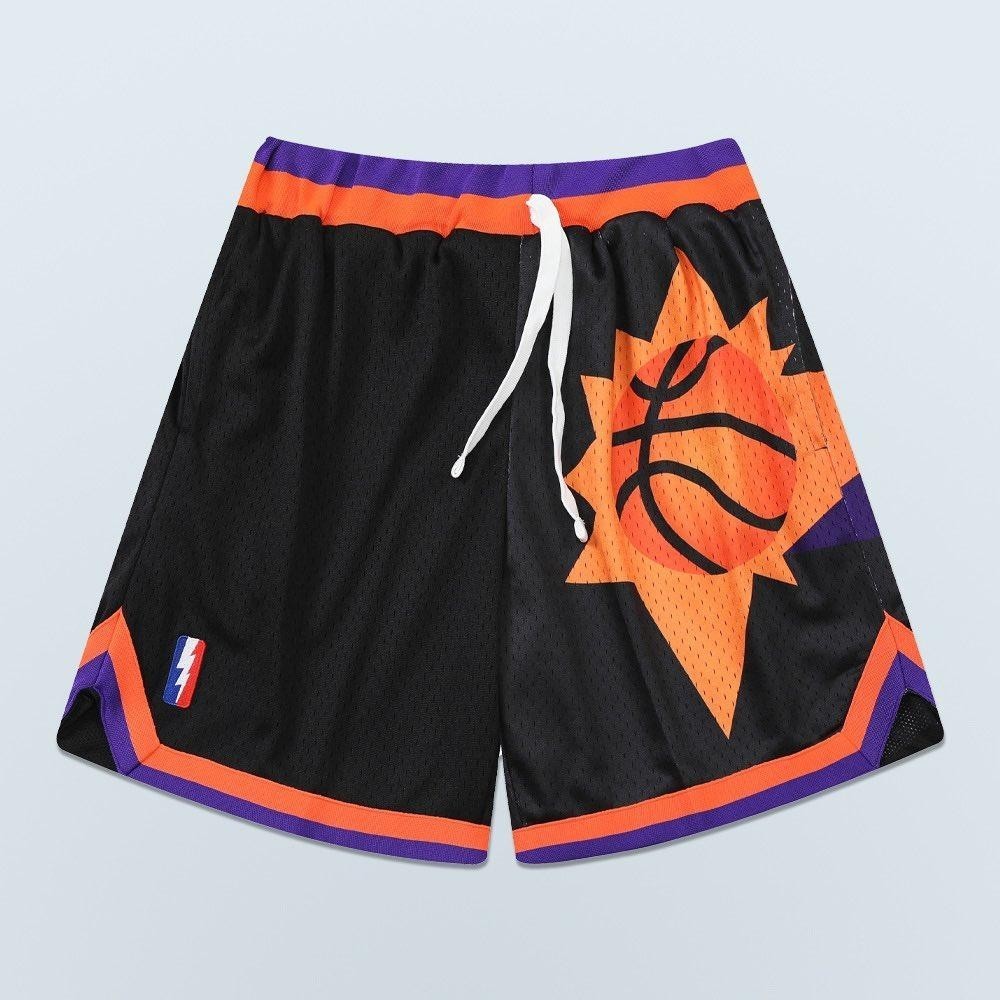 新品　NBA フェニックス・サンズ　ハーフパンツ　Short　ユニフォームパンツ　バスケパンツ　袋付き　ブラック　XLサイズ　Suns_画像1