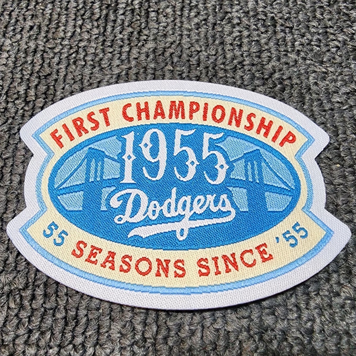 新品　アイロンワッペン　パッチ　野球　Dodgers 大谷翔平　First　Championship　ロサンゼルス　ドジャース　LA_画像1