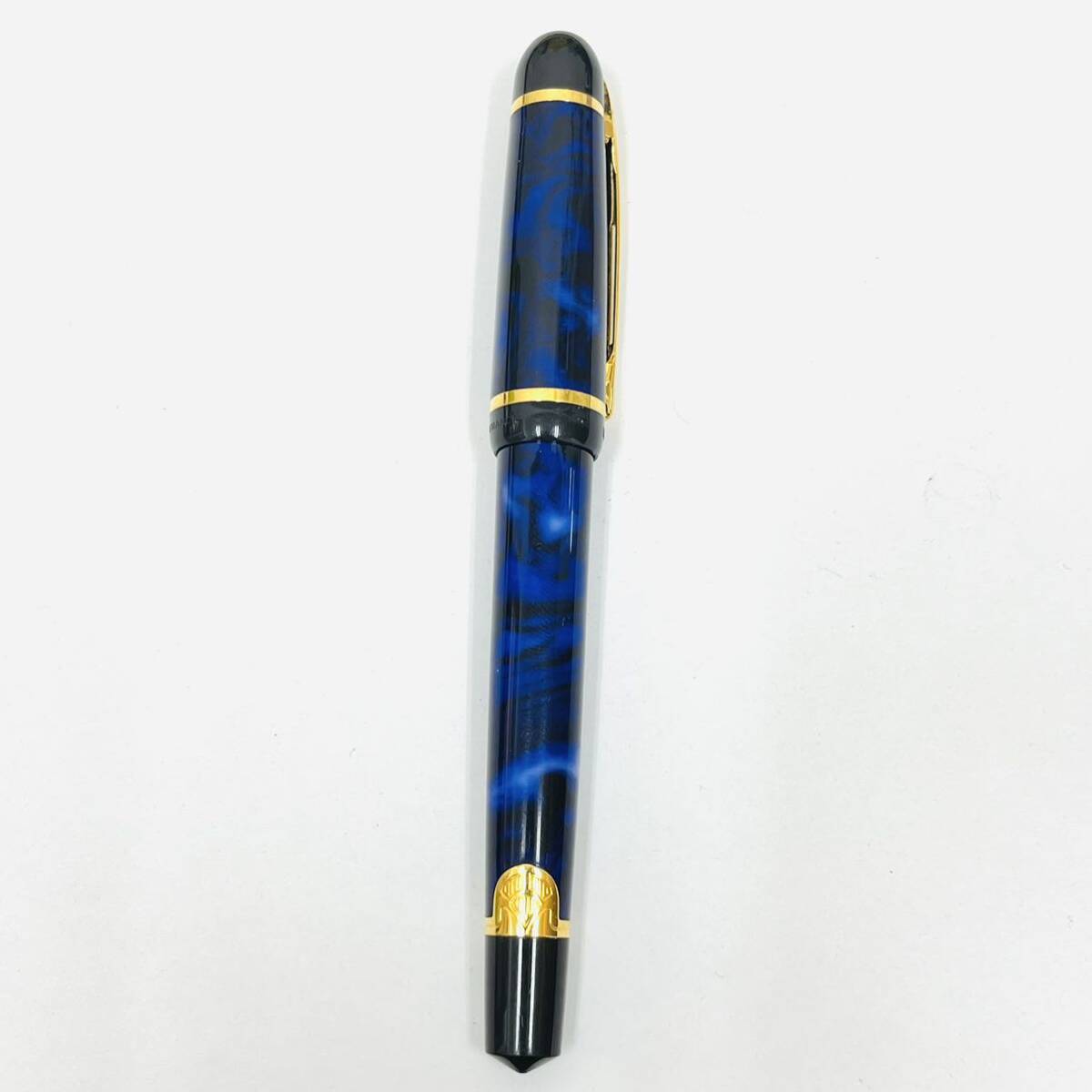 WATERMAN ウォーターマン PHILEAS フィリアス 万年筆 ブルー F 細字 文房具 マーブル _画像2