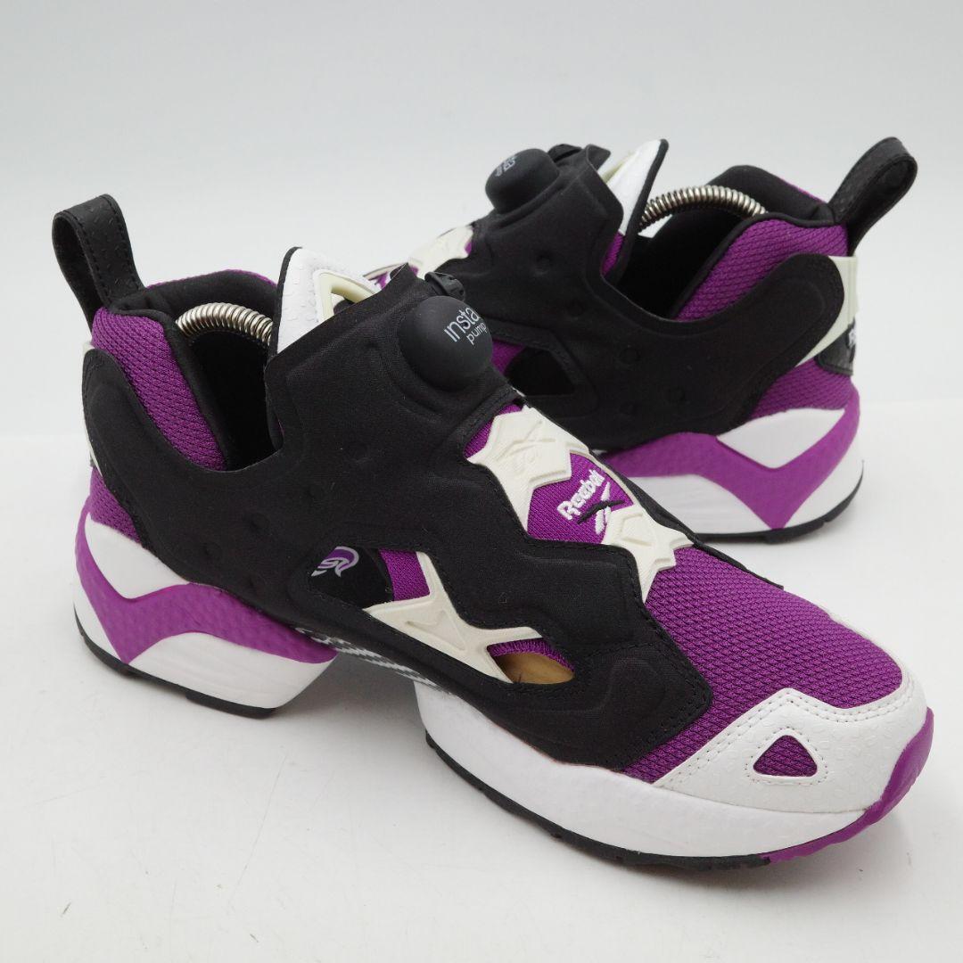 極美品 Reebok INSTAPUMP FURY 95 リーボック スニーカー 24cm パープル ブラック GX2662 完売モデル クリーニング済み_画像5