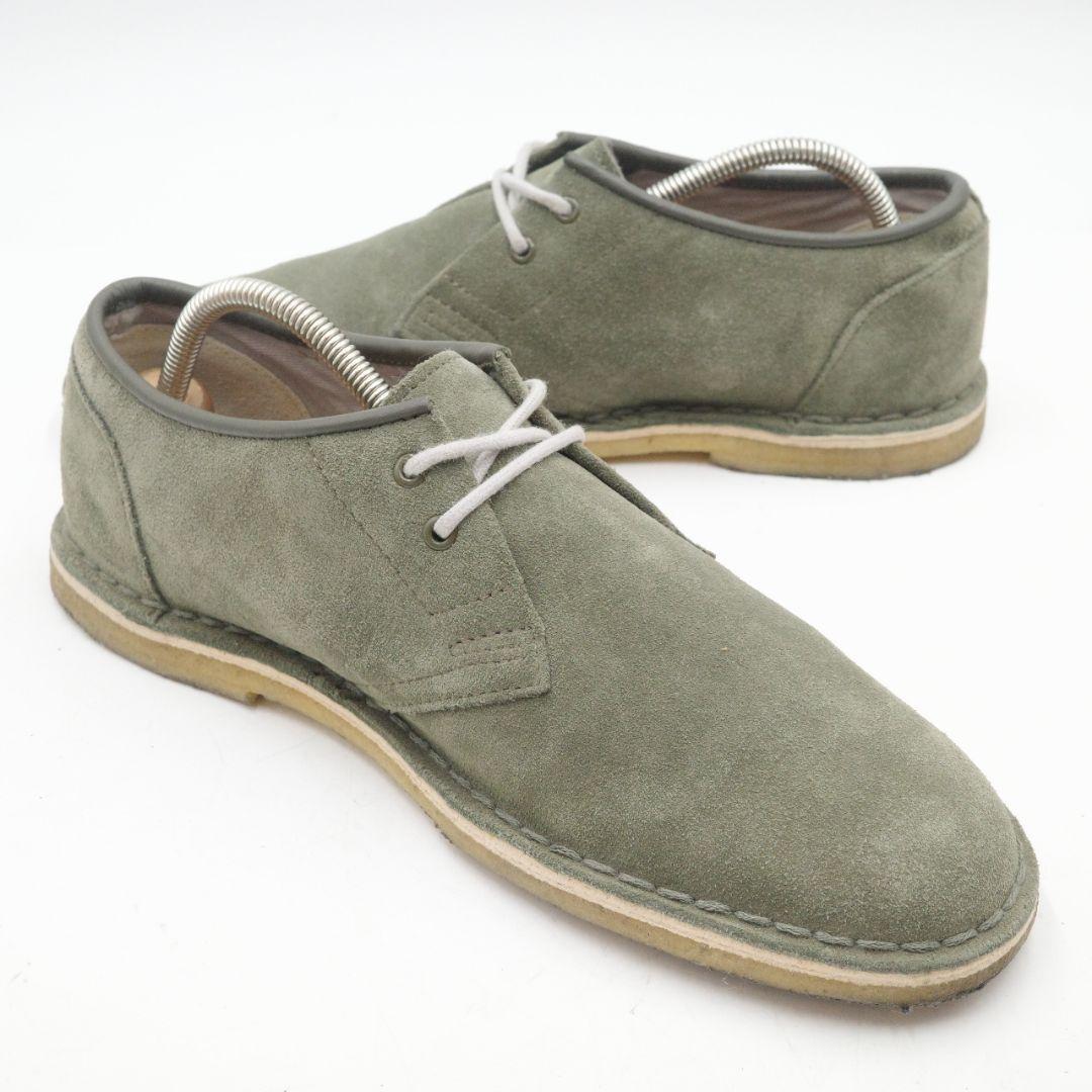 Clarks Originals クラークス レザーシューズ UK6 約 24.5cm カーキ スエード アメカジ クリーニング済み_画像5