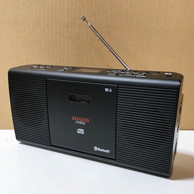 【美品】アイワ(aiwa) Bluetooth対応 CDラジオ ブラック CR-BS50B