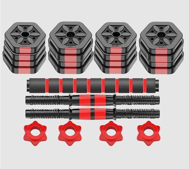 40kg 3in1 changeable type dumbbell barbell arm establish ..20kg×2 set doesn't rust. .tore weight training apparatus diet less smell material floor scratch prevention 