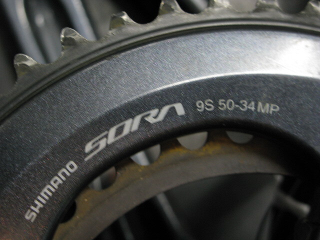 ロード・バイク/shimano【SORA】R-3000他各パーツ一式中古品の画像9