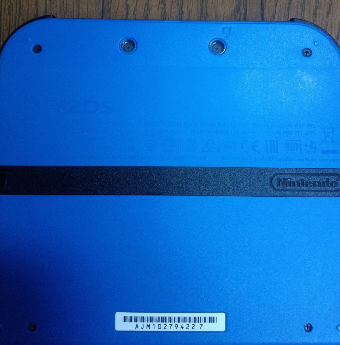 NINTENDO 2DS ブルー 中古品 不具合なし タッチペン SDカード（8GB）付き