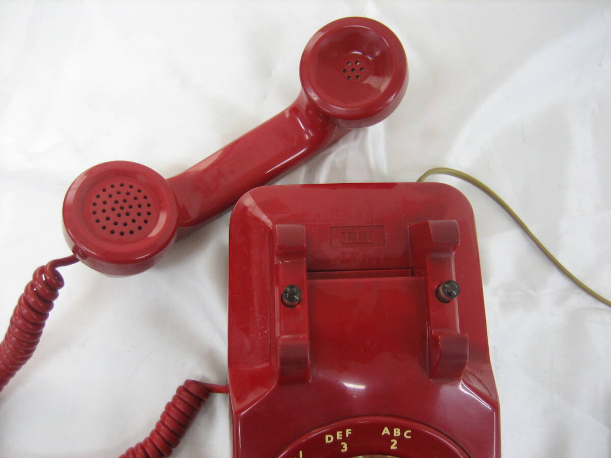 * retro * Vintage *ITT* red * telephone * dial type *57