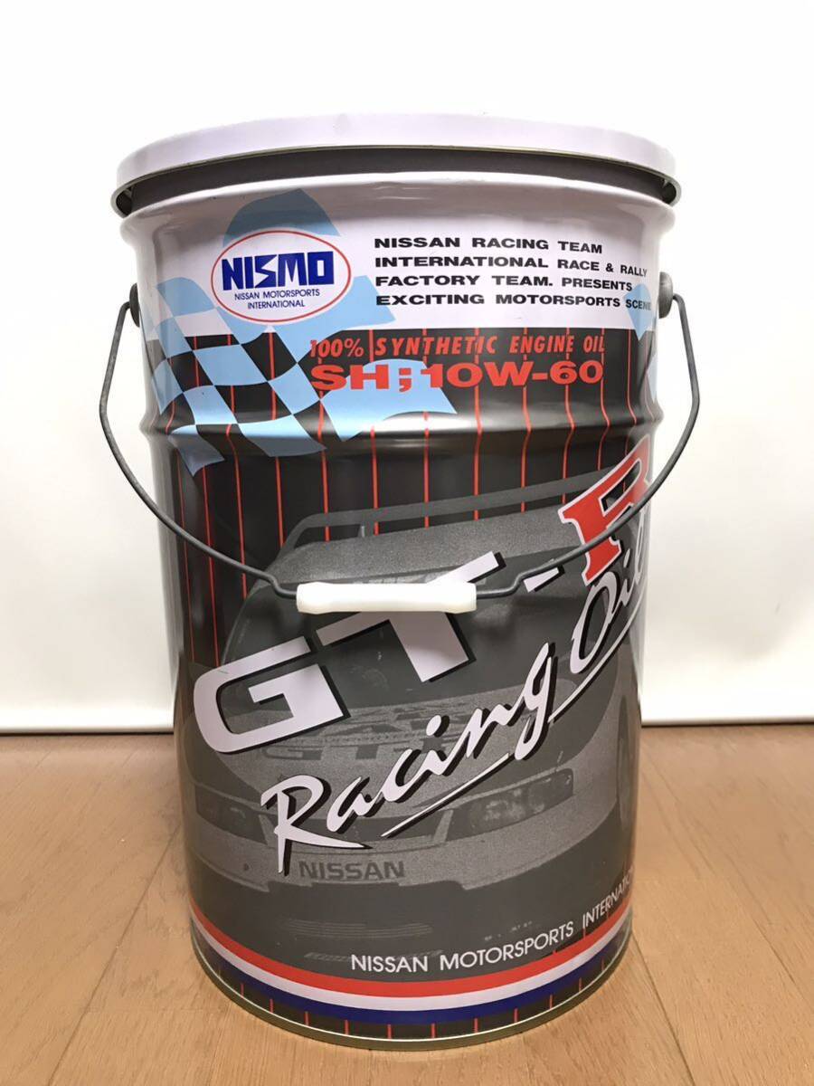 当時物 ニスモ 旧ロゴ R33 GTR ルマン オイル缶 25L / NISMO ニッサン レーシングチーム GT-R エンジンオイル ペール缶 / 日産 NISSAN_画像4