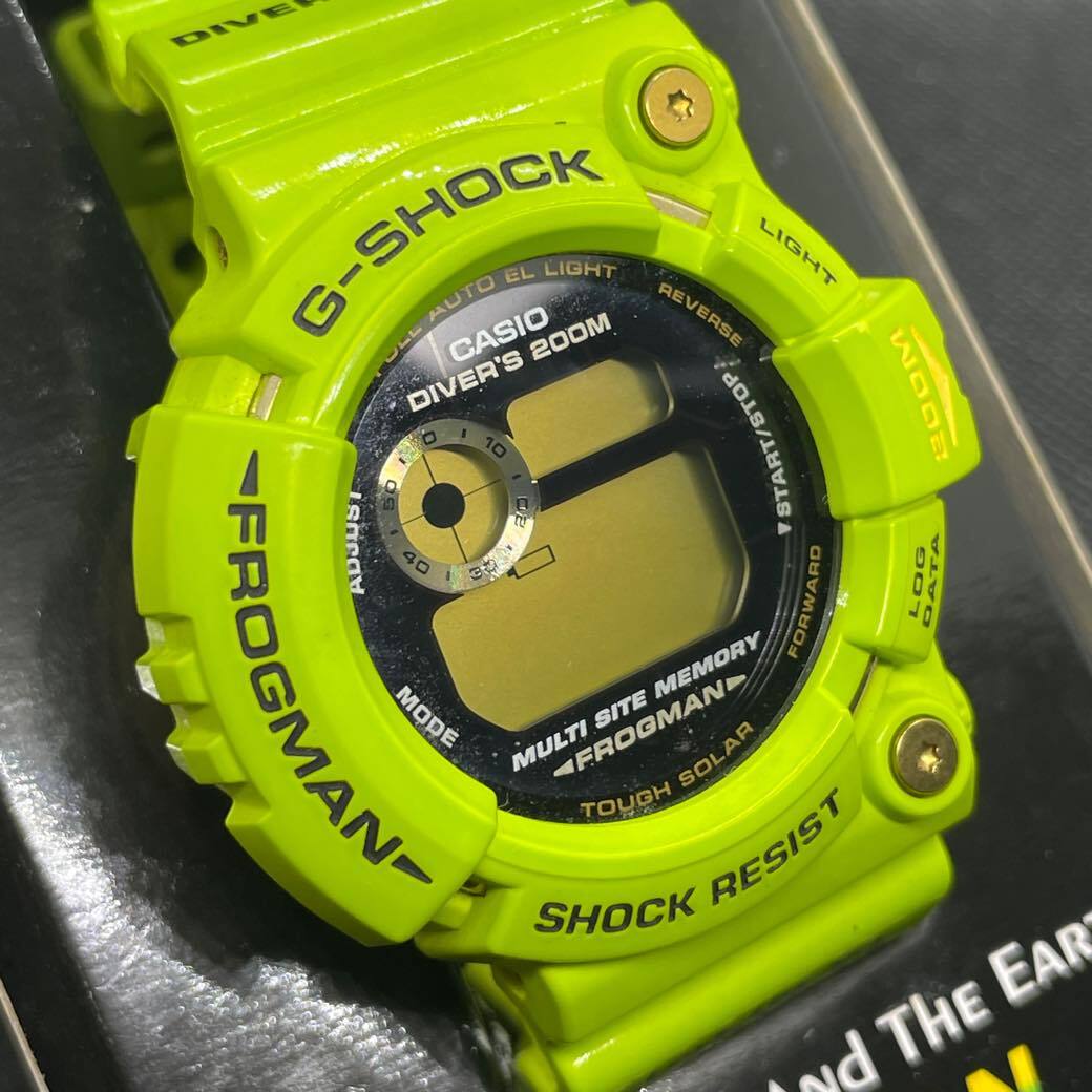 【1スタ】 雨蛙 G-SHOCK GW-200F-3JR フロッグマン FROGMAN アマガエル 付属品完備 2009年 イルクジ CASIO カシオ Gショック #S0713_画像1