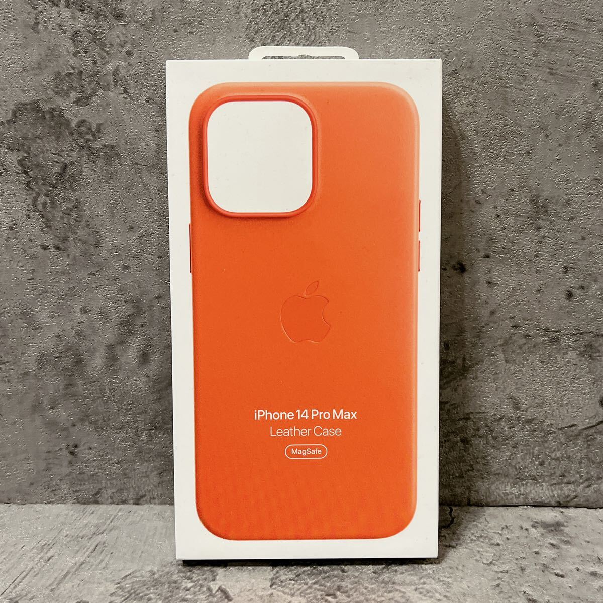 新品 Apple iPhone 14 Pro Max レザーケース オレンジ