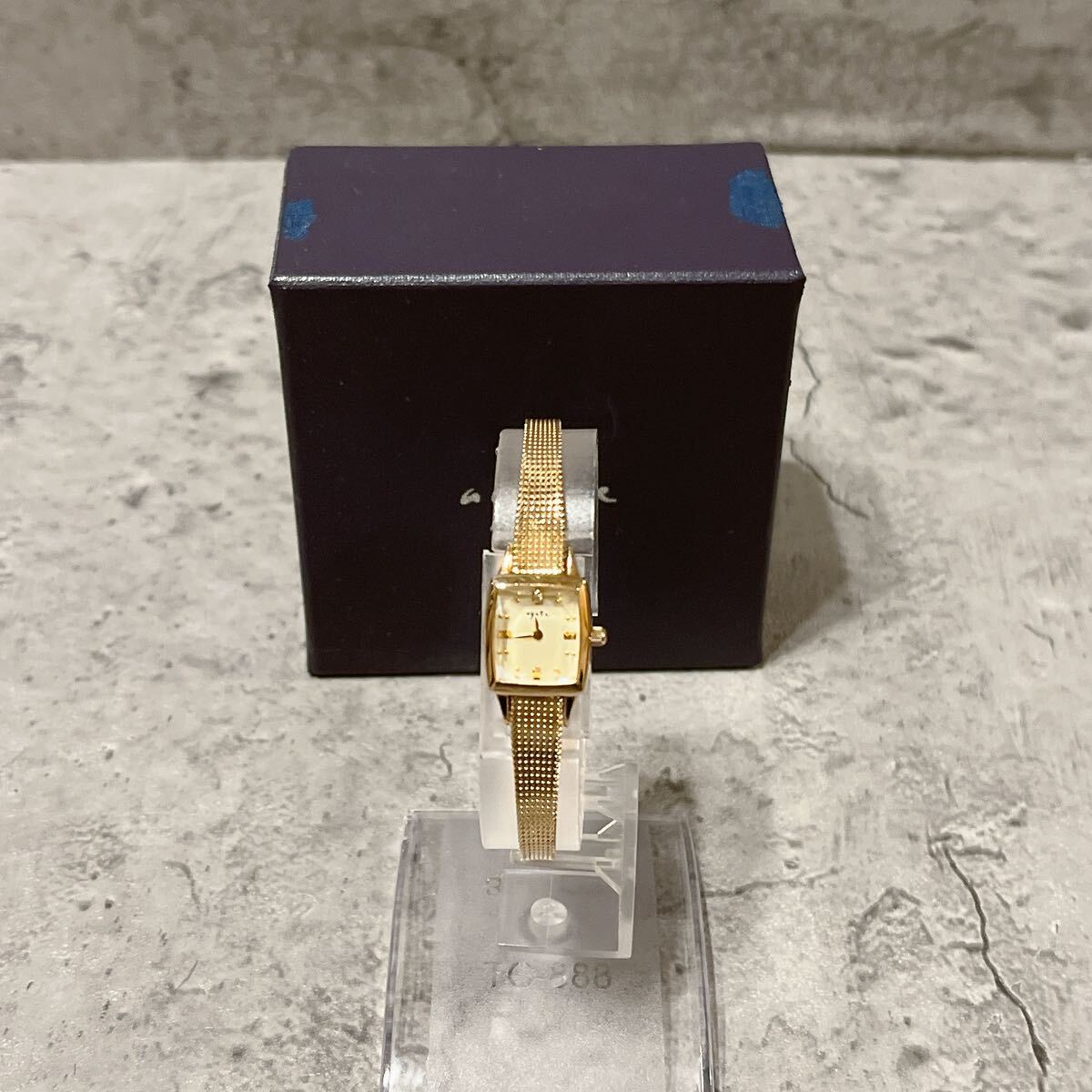 美品 agate アガット スクエア フェイス ジュエリー ウォッチ 美品 agate アガット スクエア フェイス ジュエリー ウォッチ