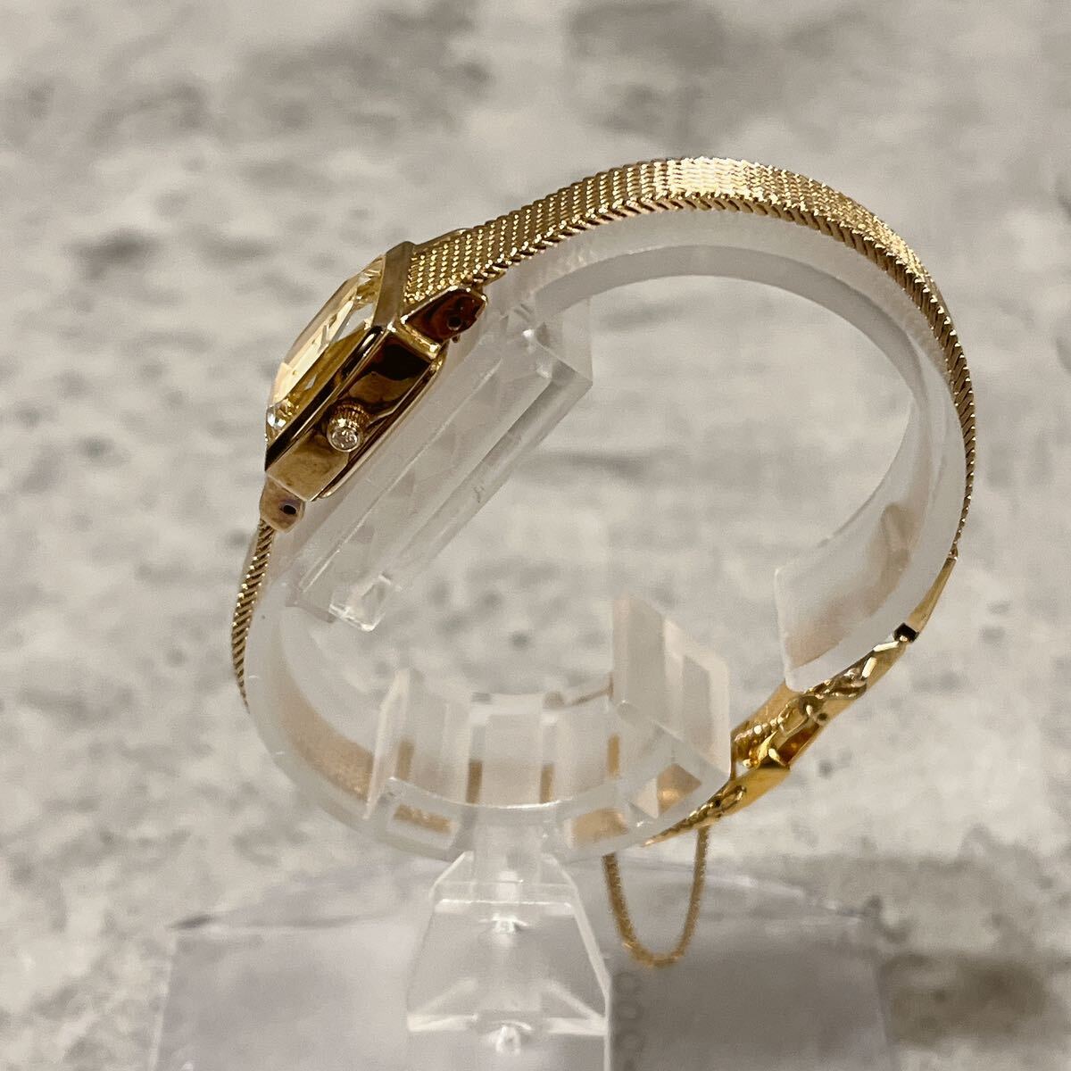 美品 agate アガット スクエア フェイス ジュエリー ウォッチ 美品 agate アガット スクエア フェイス ジュエリー ウォッチ