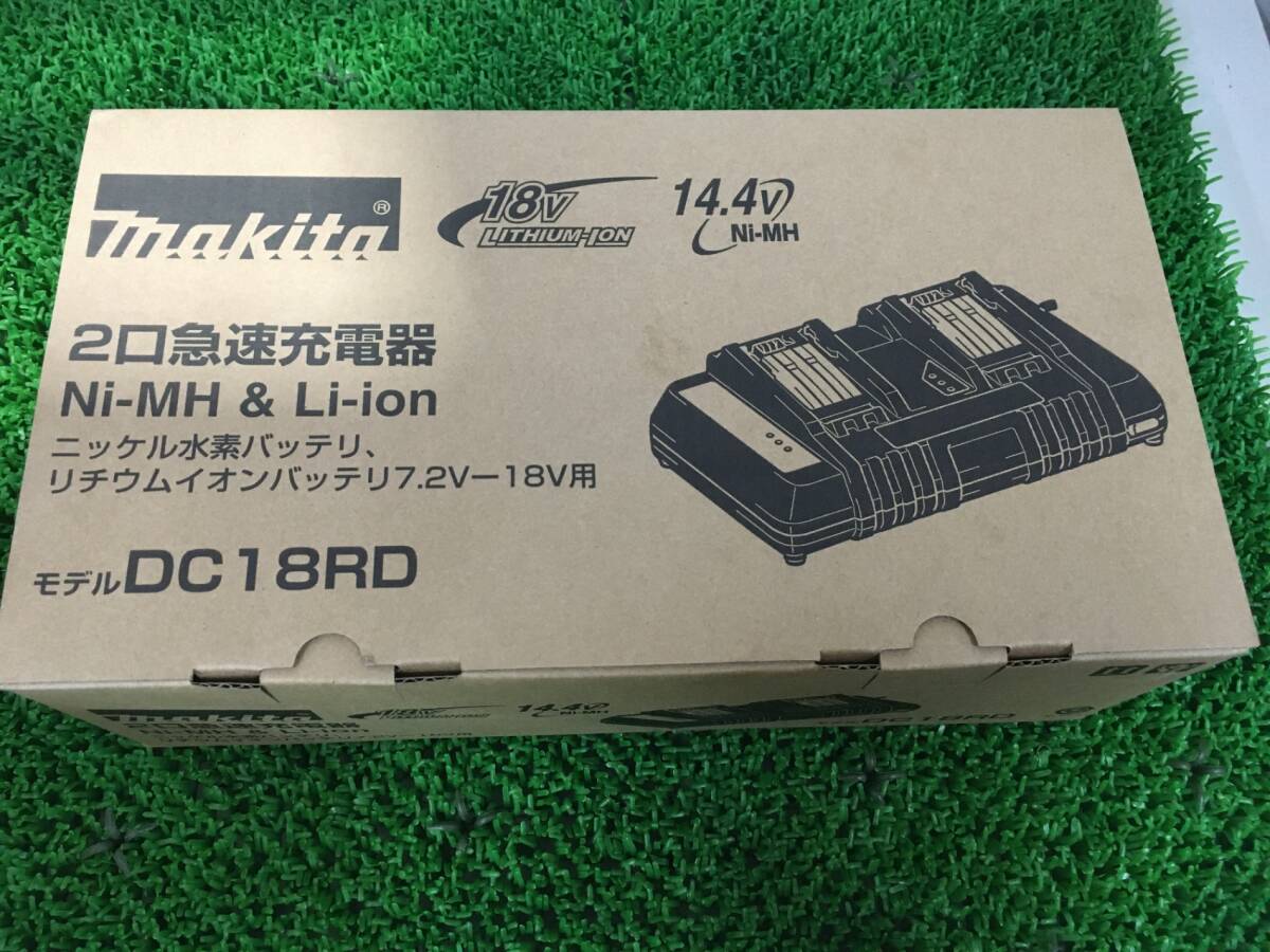 【未使用品】★makita(マキタ) 7.2V-18V用2口急速充電器 DC18RD / IT7O3AU6MOC0_画像1