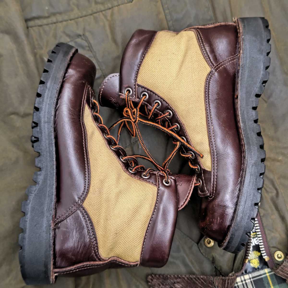 Danner Bob Light 34600X【7】ダナーライト ボブソール マホガニー／サンドカーキ ヴィンテージ ブーツ アウトドア キャンプ バイカーズ_画像3