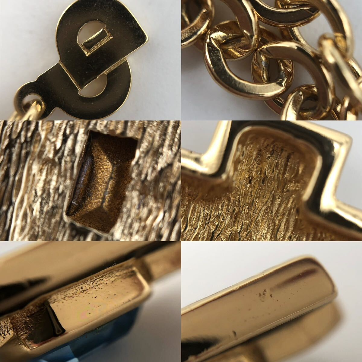 Christian Dior クリスチャン ディオール ネックレス カラーストーン ゴールド アクセサリー P1017の画像5