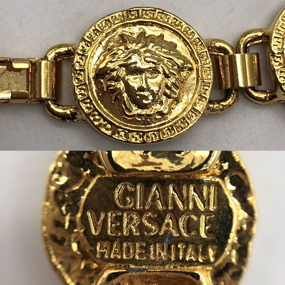 Gianni Versace ジャンニ ヴェルサーチ ブレスレット ゴールド メデューサ アクセサリー P1021_画像6