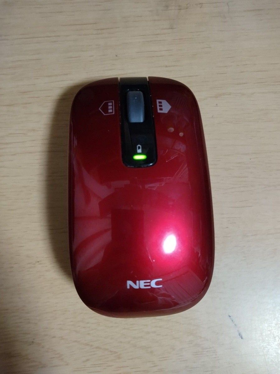 NEC 純正 ワイヤレスマウス MG-1132 赤