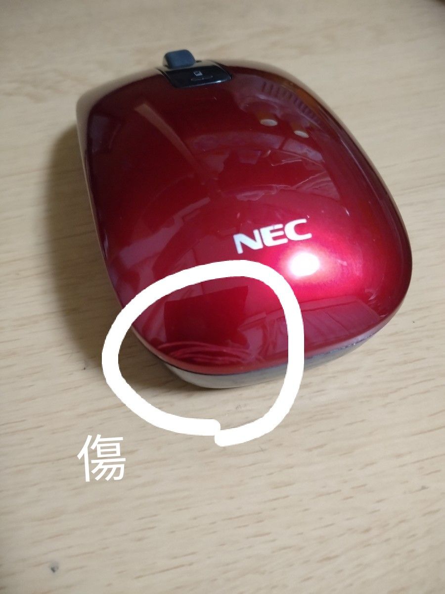 NEC 純正 ワイヤレスマウス MG-1132 赤