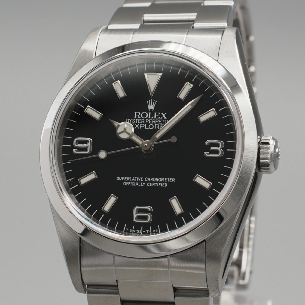 【OH済】1996年 ROLEX ロレックス エクスプローラーI 14270 T番 トリチウム シングル ヴィンテージ