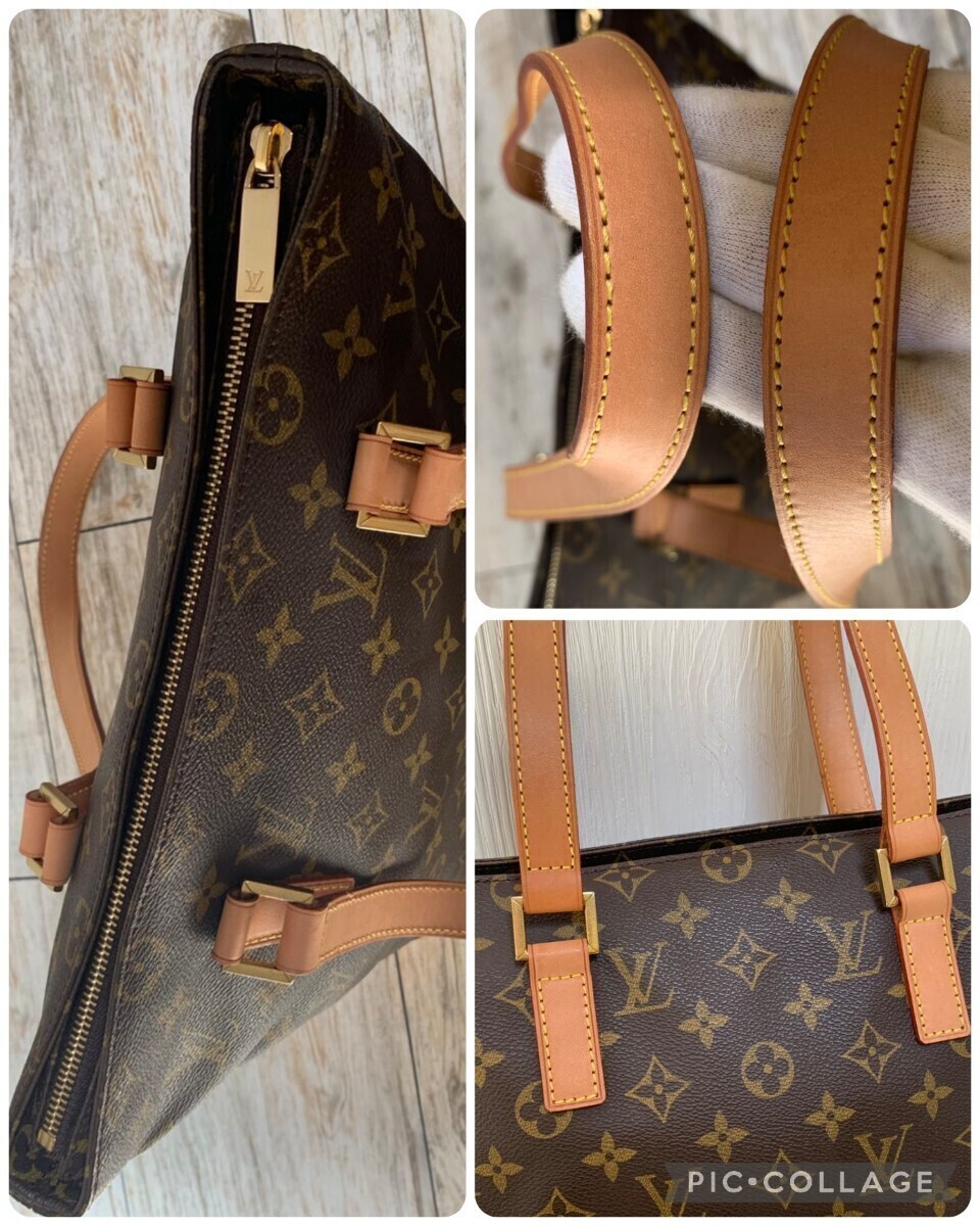 1円【美品】LOUIS VUITTON ルイヴィトン モノグラム カバピアノ M51148【定価12万】トートバッグ ショルダー ハンドバッグ レディース_画像8