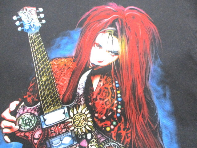 ★　希少　90s　ヴィンテージ物★X JAPAN / hide　シングルステッチTシャツ 半袖L 中古品　★_画像3