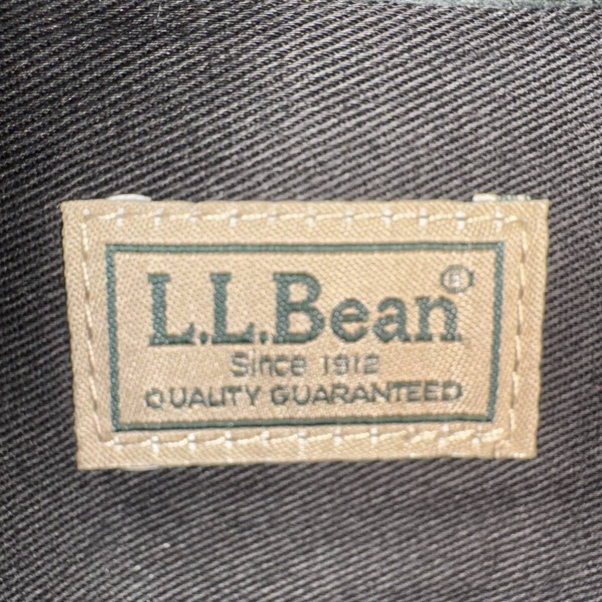 美品 L.L.Bean ヴィンテージ 2wayレザーバッグ メッセンジャーバッグ ショルダーバッグ エルエルビーン ブラック 黒 本革 斜め掛け 肩掛け_画像8