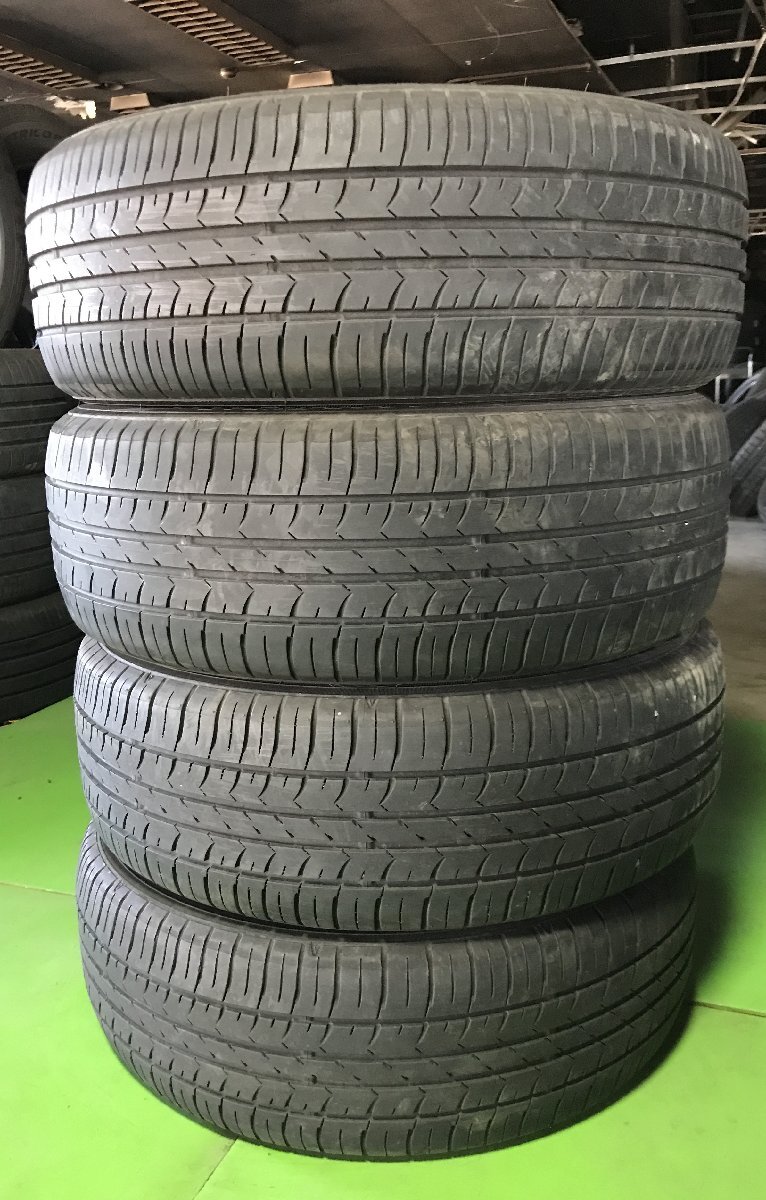 管理番号：C3-16-1●【送料無料！4本セット】195/55R16 GOODYEAR E-Grip ECO 2021年製 山あり セール/夏タイヤ/適格請求書発行可能の画像1